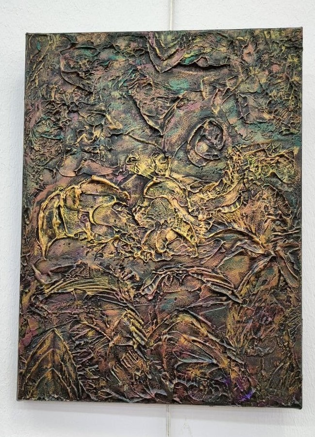 Картина Сказки Феникса на выставке "Сам себе хуожник" в галерее "Радуга"